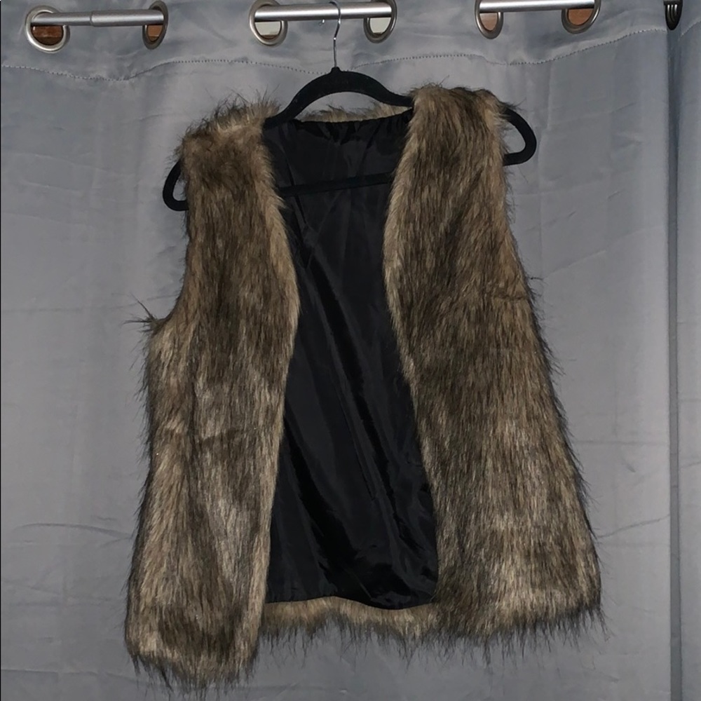 Shein faux fur vest